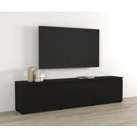 OTTO home Lowboard Modo, Breite 200 cm, moderne grifflose TV-Kommode 3 Klappen, TV-Kommode mit viel Stauraum, TV-Bank