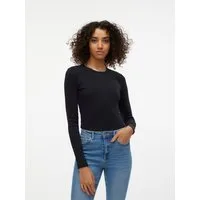 Vero Moda Langarmshirt VMCHLOE LS SHORT TOP JRS NOOS Baumwollmischung, slim fit