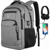 MODFU Laptoprucksack Laptop Rucksack Rucksäcke Schulrucksack Laptoptasche Wasserbeständig (Laptop Notebook Tasche Schule Uni Rucksack Freizeitrucksack, Anti-Diebstahl, Backpack mit Laptopfach, Sportrucksack, mit USB-Anschluss), Herren Damen Jungen Te