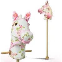 Pink Papaya Steckenpferd Steckenpferd, Hobby Horse mit Sounds, inkl. Halfter, mit Rollen