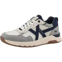 Mustang Shoes Giacinto Sneaker Freizeitschuh, Halbschuh, Schnürschuh im modischen Kontrast-Look