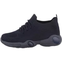 Ital-Design Kinder Low-Top Freizeit Sneaker Flach Freizeitschuhe in Dunkelblau