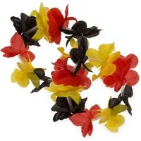 Marabellas Shop Flagge 2er Deutschland Armreif mit Blumen-Optik Einheitsgröße Aloha-Fußkette
