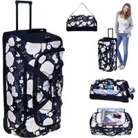 ELEPHANT Weichgepäck-Trolley Cruiser Trolley 100-135 L Reisetasche Travel Flower, Damen Tasche Softcase Gepäck Reise Urlaub Trolly
