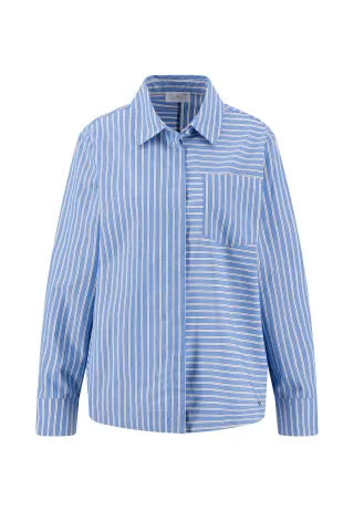 FYNCH-HATTON - BLOUSE BLUE STRIPE pacific blue - Gr. - 40