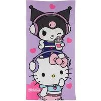 Hello Kitty Strandtuch Hello Kitty Kuromi Kinder Mikrofaser Strandtuch Badetuch 70x140 cm