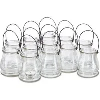 relaxdays Windlicht Glas 12er Set