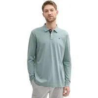TOM TAILOR Langarm-Poloshirt mit Logo-Stickerei