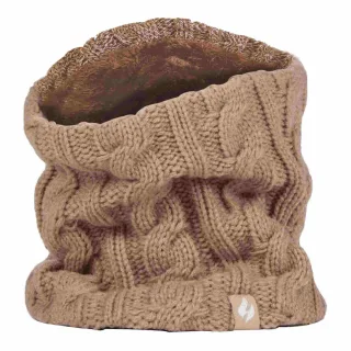 Damen Kabelstrick Winter Fleece gefütterter thermischer Halswärmer