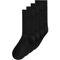 MELA Socken Gerippte Socken 4 Paare Ohne Polyester & Polyamid. Das Elasthan ist komplett abbaubar.