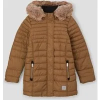 s.Oliver Wintermantel Outdoor-Mantel Steppjacke mit Kunstfellblende