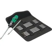 Kraftform Kompakt 88/1 Vario, Bit-Satz, 11-teilig schwarz/grün, inkl. Steckgriff mit Ratschenfunktion