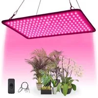 Rosnek Pflanzenlampe LED Vollspektrum Panel mit 180 LEDs & Ein-/Aus-Schalter, LED fest integriert