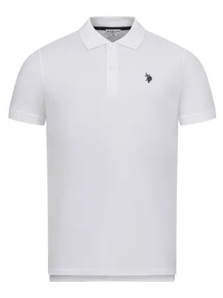U.S. Polo Assn. Herren Basic Poloshirt kurzarm mit Stretchkomfort