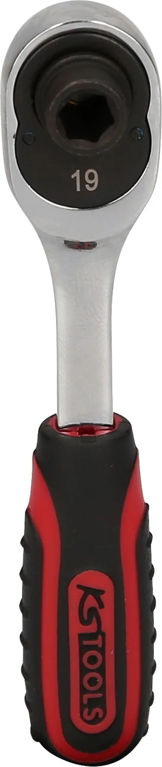 KS Tools 1/4" CHROMEplus Bit-Umschaltknarre, 115mm - 918.1495