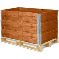 Garronda Auflagenbox Holzaufsatzrahmen für Palette Holzkiste (ohne Palette) GD-0096 (3 St)