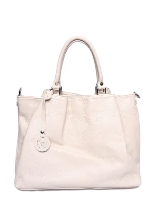 Luisa Vannini Beige Rindsledertasche