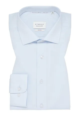 ETERNA - Original Shirt Popeline Langarm hellblau - Gr. - 42/Langarm - 67cm