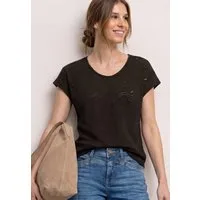 STREET ONE T-Shirt mit Strukturmix