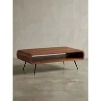 KADIMA DESIGN Couchtisch Massivholz Tisch modern elegant mit Staufach Wohnzimmertisch