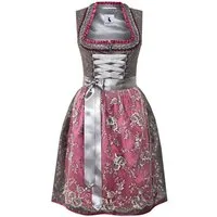 Alpenmärchen Dirndl Dirndl Sofie in Grau und Pink - ALM904