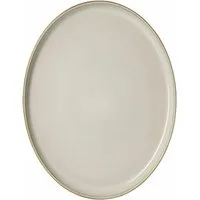Ritzenhoff & Breker Servierplatte Olivia oval Beige 25 x 19 cm, Steingut