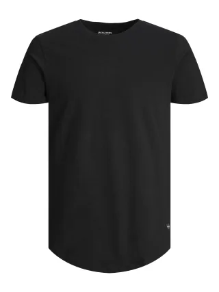 JACK&JONES - JJENOA TEE SS CREW NECK NOOS Black - Gr. - XXL