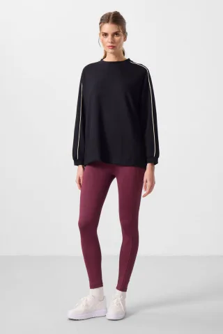 Hochtaillierte Skinny-Leggings mit Tasche