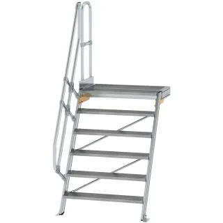 Munk Treppe mit Plattform 60° Stufenbreite 1000 mm - 600406