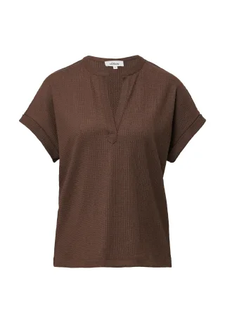 s.Oliver - T-Shirt braun - Gr. - 46