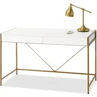 Compleo Schreibtisch mit 2 Schubladen, Breite: 123 cm, Modern design