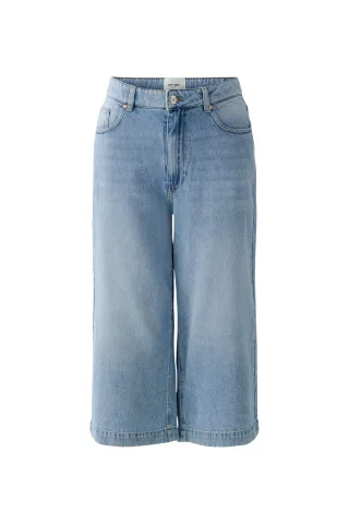 Oui - Culotte lt blue denim - Gr. - 36