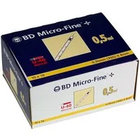 Becton Dickinson Feindosierspritze BD Micro-Fine+Insulinspritze 0,5 ml U40 0,3x8mm, (Spar-Set, 30G, Weltweiter Bestseller, 100-St., Diabetesmanagement, Steril verpackt), Präzise Dosierung, Schmerzarme Insulininjektion, Blutzuckerüberwachung