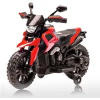 GarveeMore Elektro-Kindermotorrad für Kinder, 6 V, für 3-6 Jahre,stabiles Elektromotorrad mit Lernrollen, Akku 6V 4Ah,LED-Scheinwerfer,Musik,Spielzeug für Kinder von max.25kg