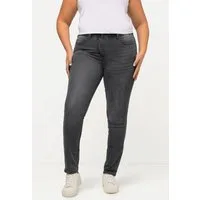 Ulla Popken Stretch-Hose Skinnyjeans Sarah schmale 5-Pocket-Form High Waist