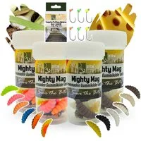 Zite Kunstköder Mighty Mag Set - 48 phthalatfreie Gummiköder + 9 Tungsten Jighaken