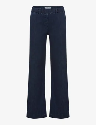 Raphaela by Brax Damen Marlenehose Style PAM FLARED DARK BLUE, denim dunkelblau, Gr. 34
