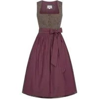 Nübler Dirndl Midi Dirndl Blanka in Brombeere von Nübler - Rocklänge 70 cm