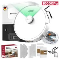 redroad Nass-Trocken-Saugroboter LiDAR-SLAM/RGB/Sensoren Saugroboter mit Wischfunktion 10kPa 2026, 680 W, mit Beutel, R11 Nachfolger des beliebten R11/12×3200mAh,58.000mAh