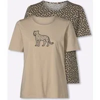 Sieh an! T-Shirt Doppelpack Shirts Kurzarm