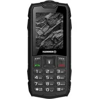 Hammer ROCK 2G, 2,4" Display, 1800 mAh, 32 MB Schwarz für Baustelle Handy
