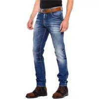 Cipo & Baxx Regular-fit-Jeans Jeans Cipo & Baxx CD544 Used Look, Kontrastnähte