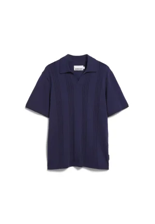 Armedangels - COTTON KNIT POLOSHIRT tinted navy - Gr. - XL