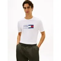 Tommy Hilfiger T-Shirt BRAND LOVE TEXT BOX regular fit, gerippter Rundhals