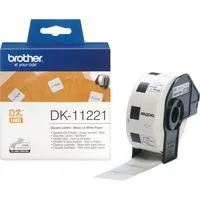 Quadratische Etiketten DK-11221, Schriftband 23x23 mm, Papier