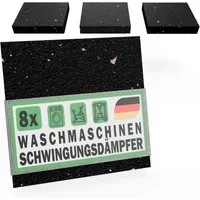 FUX Vibrationsdämpfer Schwingungsdämpfer für Waschmaschine oder Trockner, (Anti-Rutsch Unterlage, 8-St., 4 Stk), Anti-Rutsch, Anti-Vibration