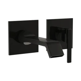 VitrA Suit Einhebel-Waschtischmischer Fertigmontageset Unterputzmontage Schwarz Hochglanz,A4278239 A4278239