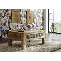 Massivmoebel24 Couchtisch Couchtisch Mango 90x60x40 mehrfarbig lackiert LOUNGE COLLECTION #11