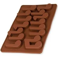 wisefood Silikonform Silikonform Noten - braun 19,5x12x1,5cm - Silikon, (1-tlg)