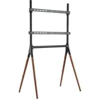 LogiLink TV-Ständer, (bis 70 Zoll, TV Ständer mit Walnussholz - Beinen 49-70" Zoll bis 40kg)